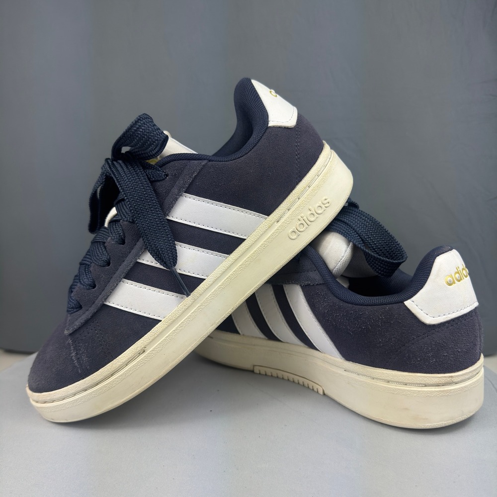 Adidas Court Silk Womens Size 7.5 Blue Suede Skate Tennis Shoes Casual Sneaker